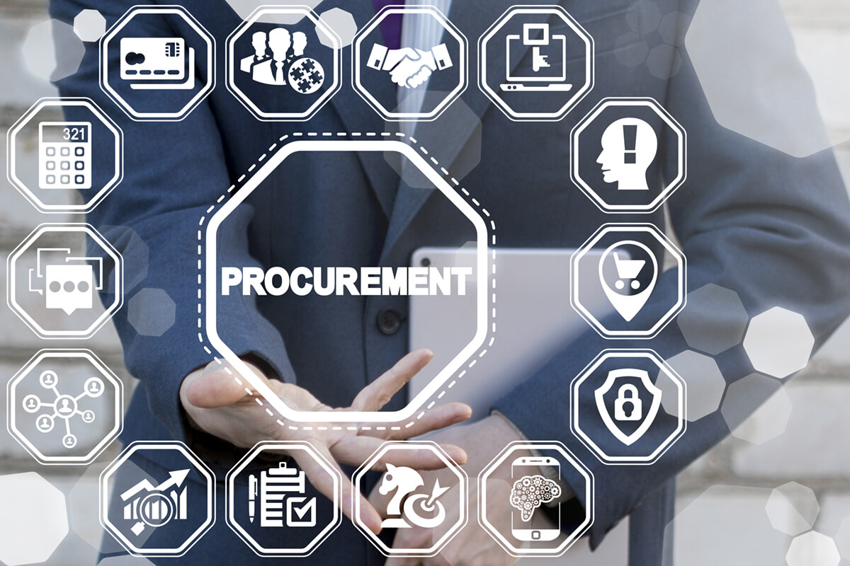 Photo illustration around procurement